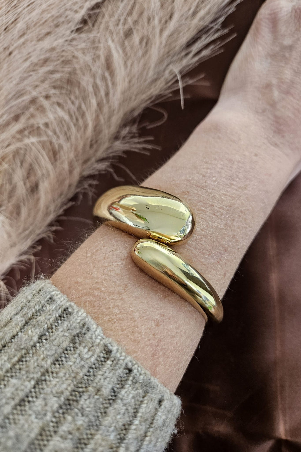 Brazalete Acero Forma Gotas
