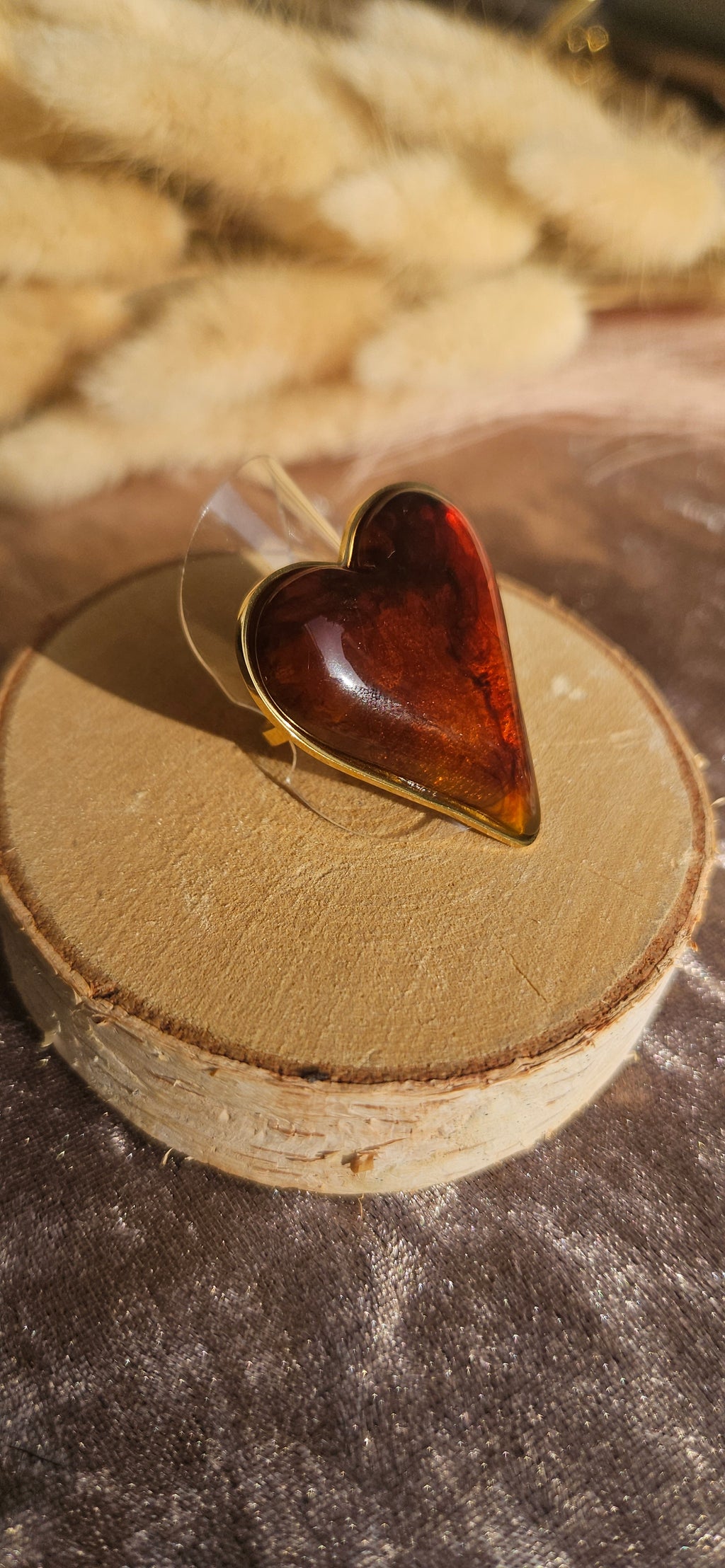 Anillo Acero Corazón