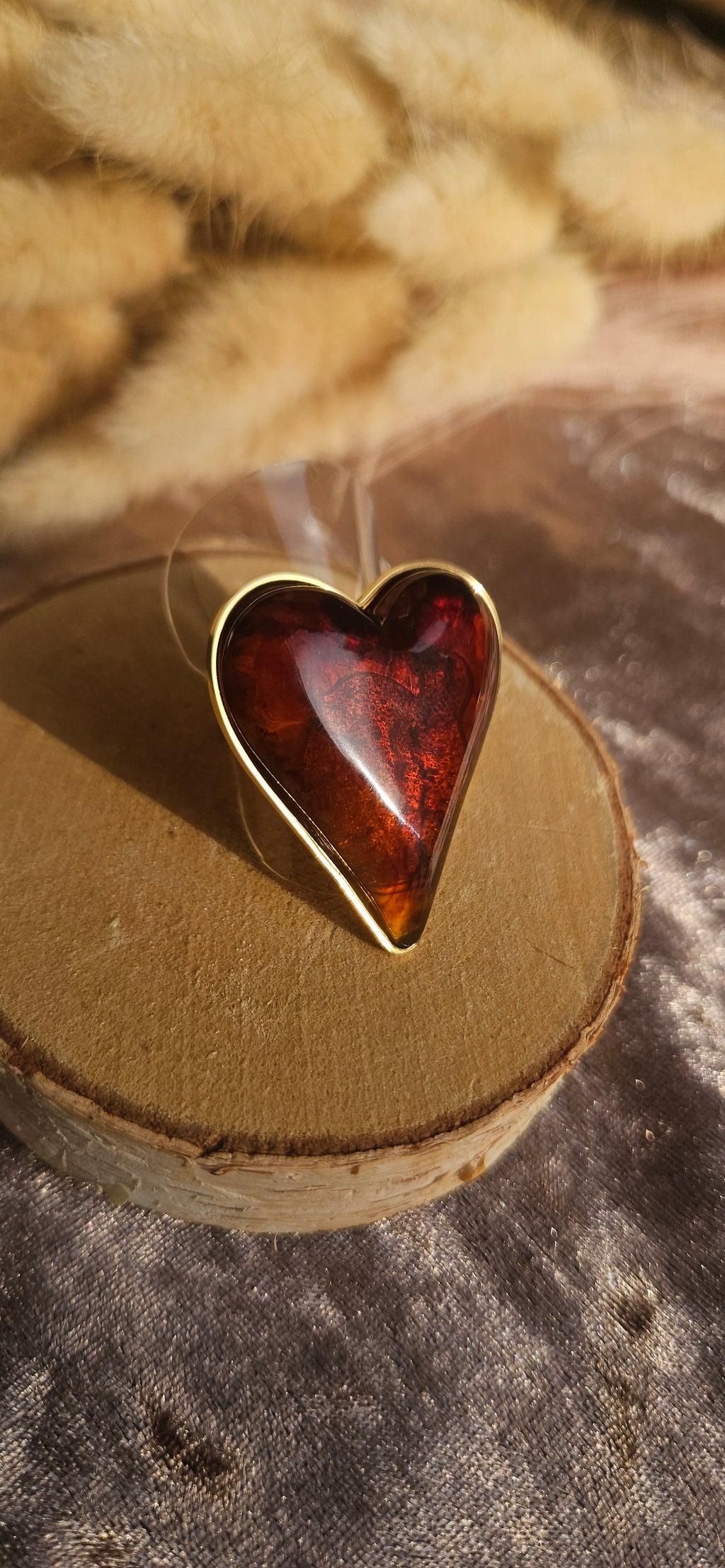 Anillo Acero Corazón