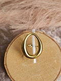 Anillo Acero Oval