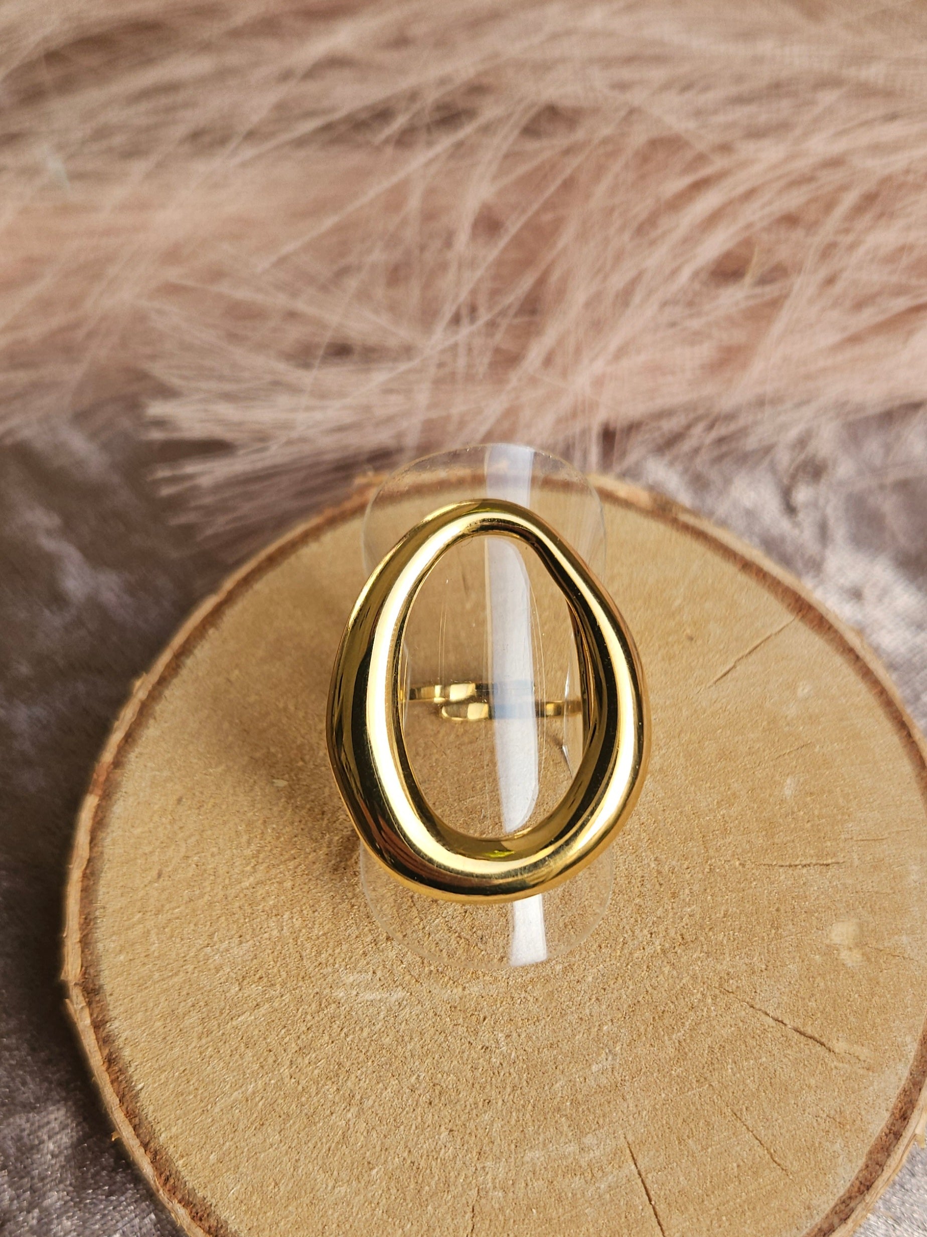 Anillo Acero Oval