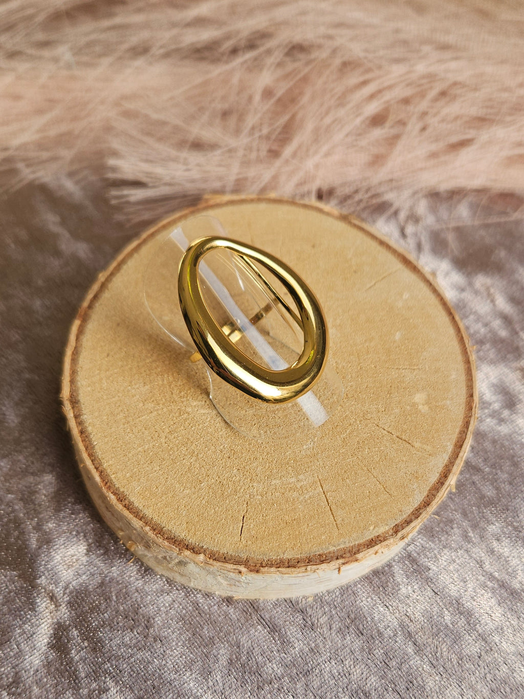 Anillo Acero Oval