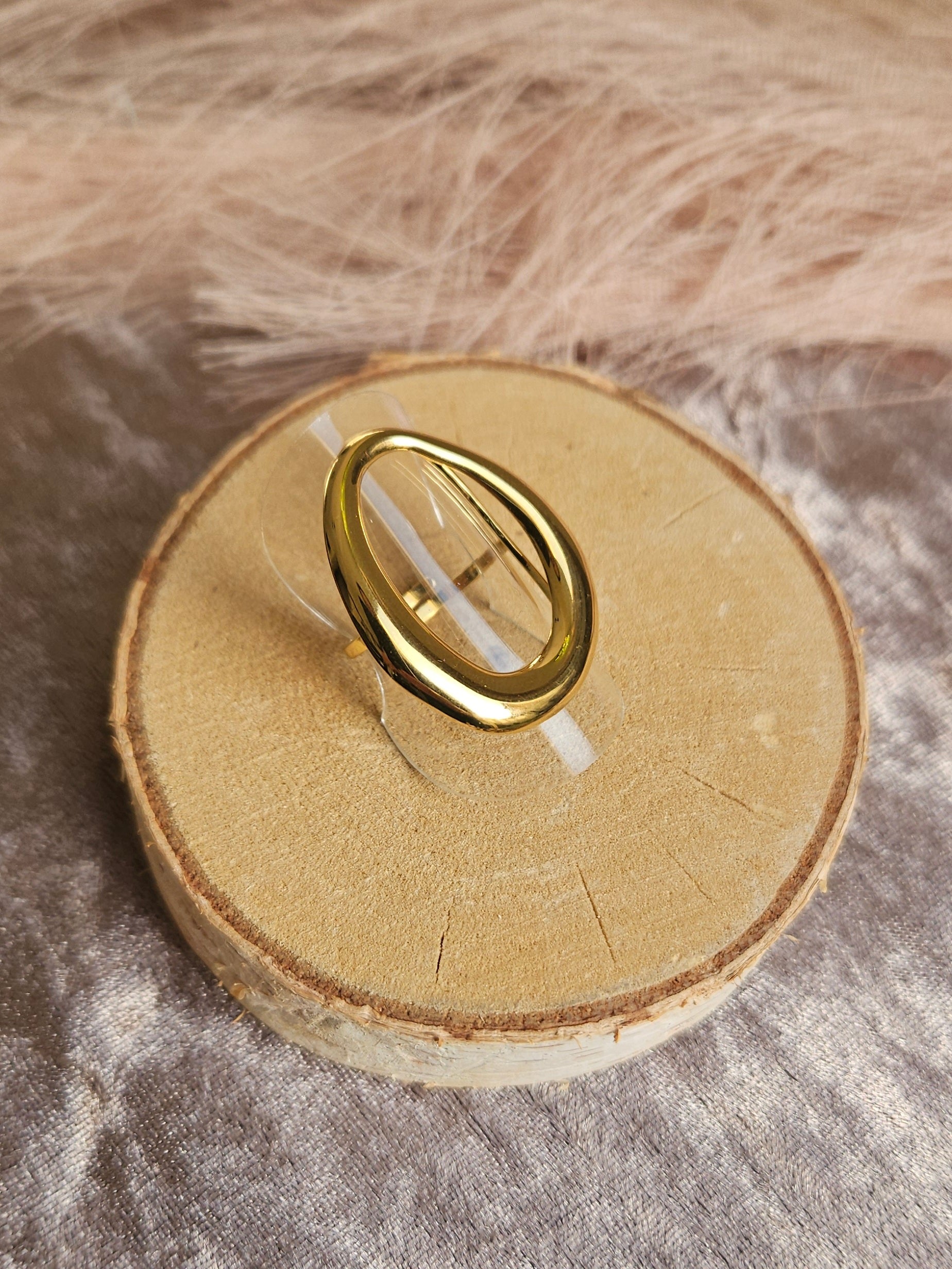 Anillo Acero Oval