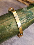 Brazalete Acero Rígido Circonitas