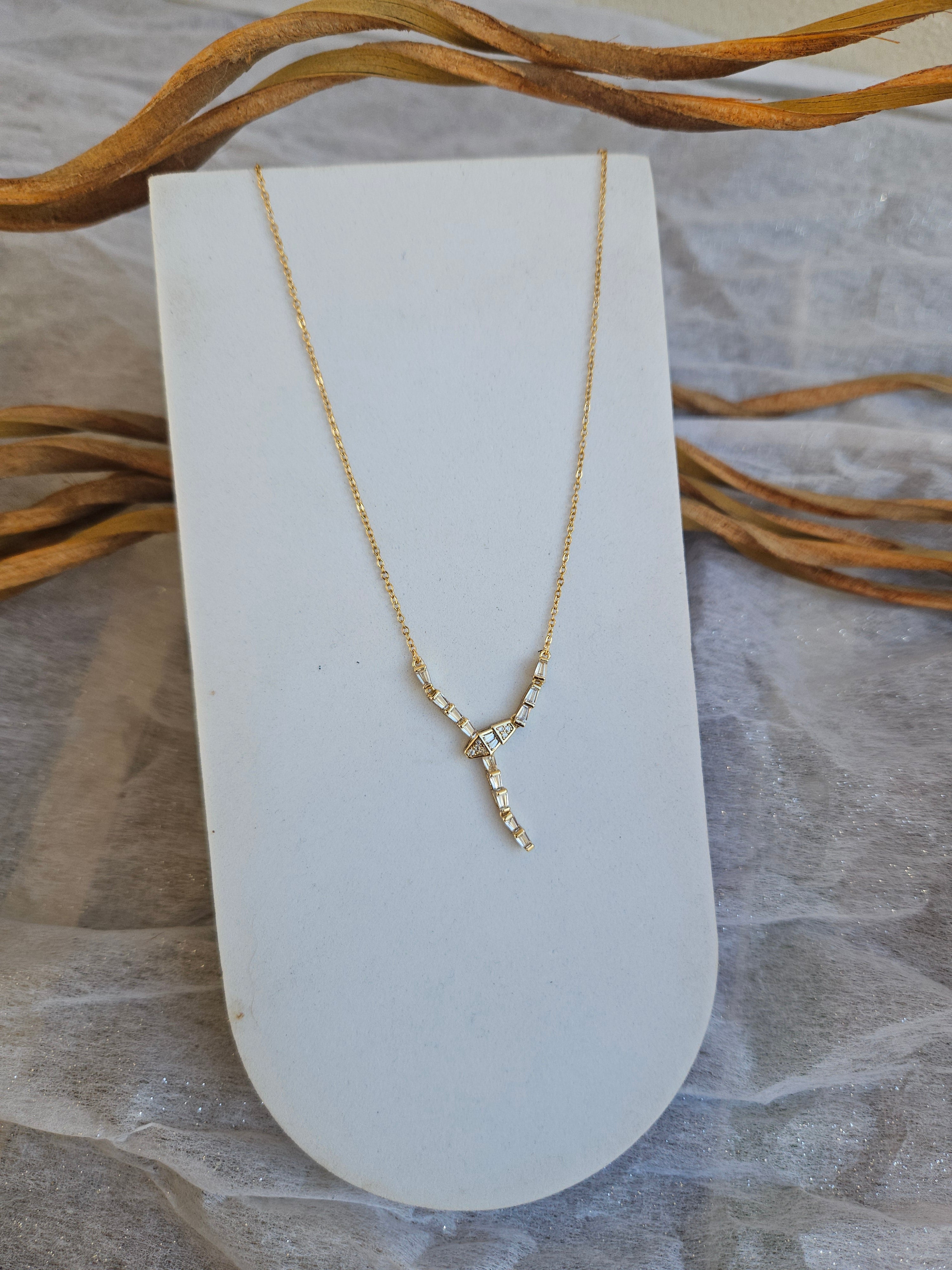 Collar Acero Gargantilla strass