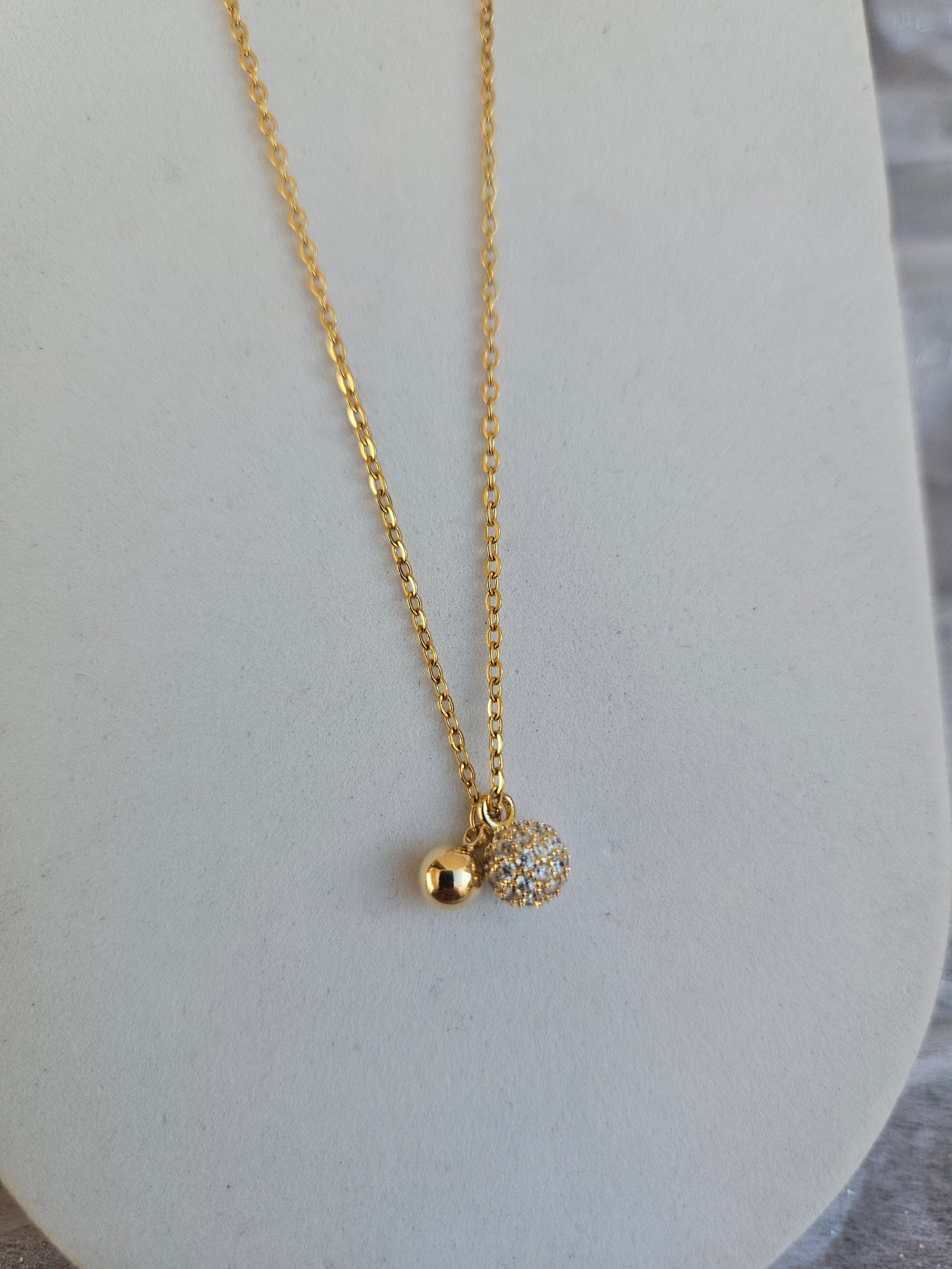 Collar Acero Gargantilla Bolitas