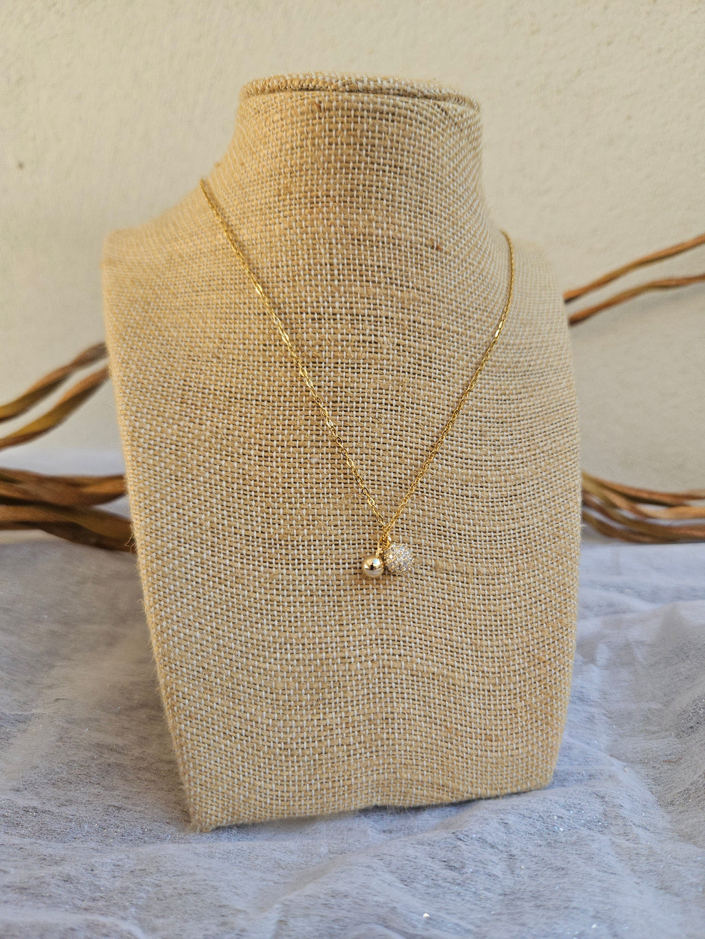 Collar Acero Gargantilla Bolitas