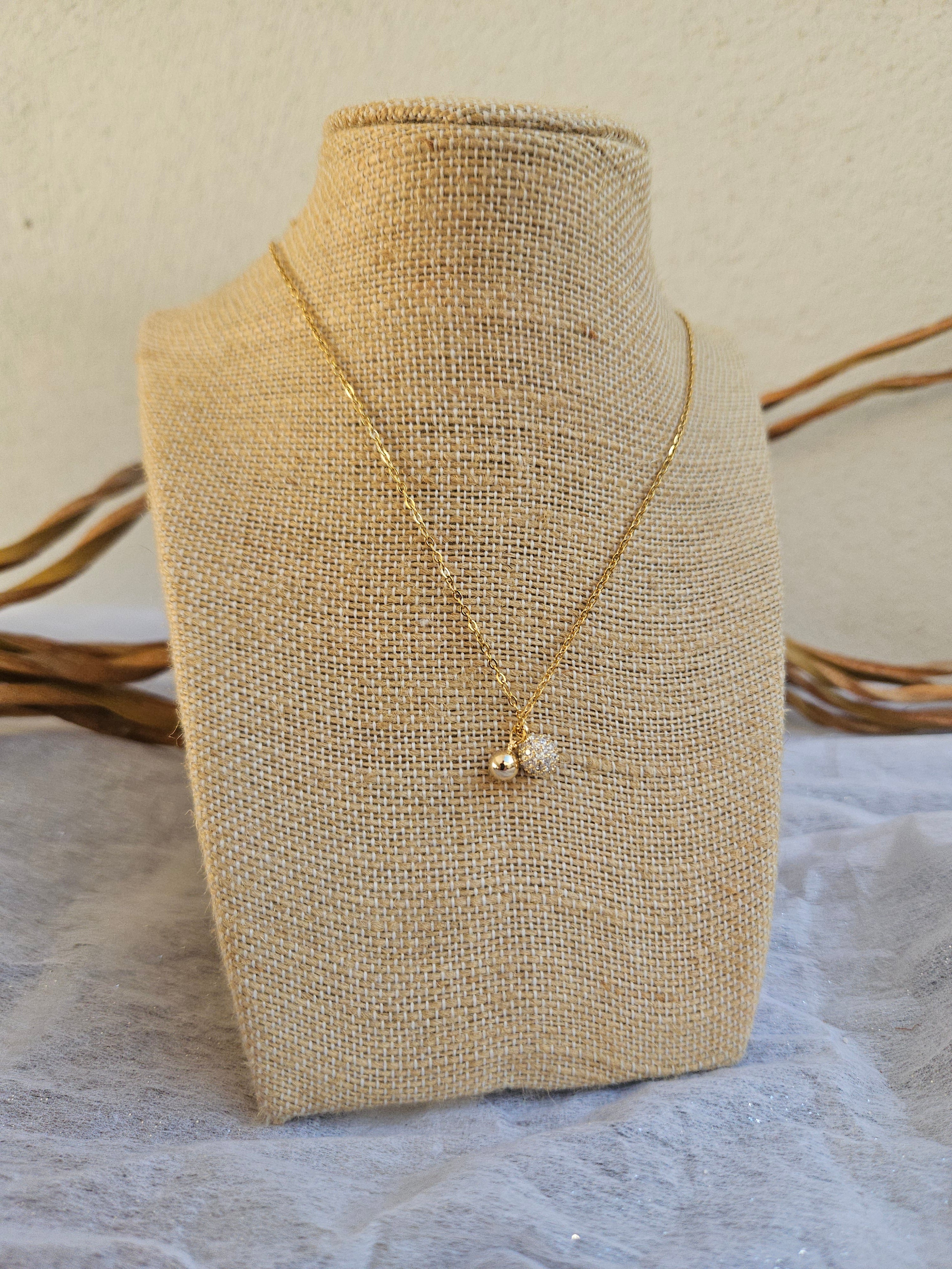 Collar Acero Gargantilla Bolitas