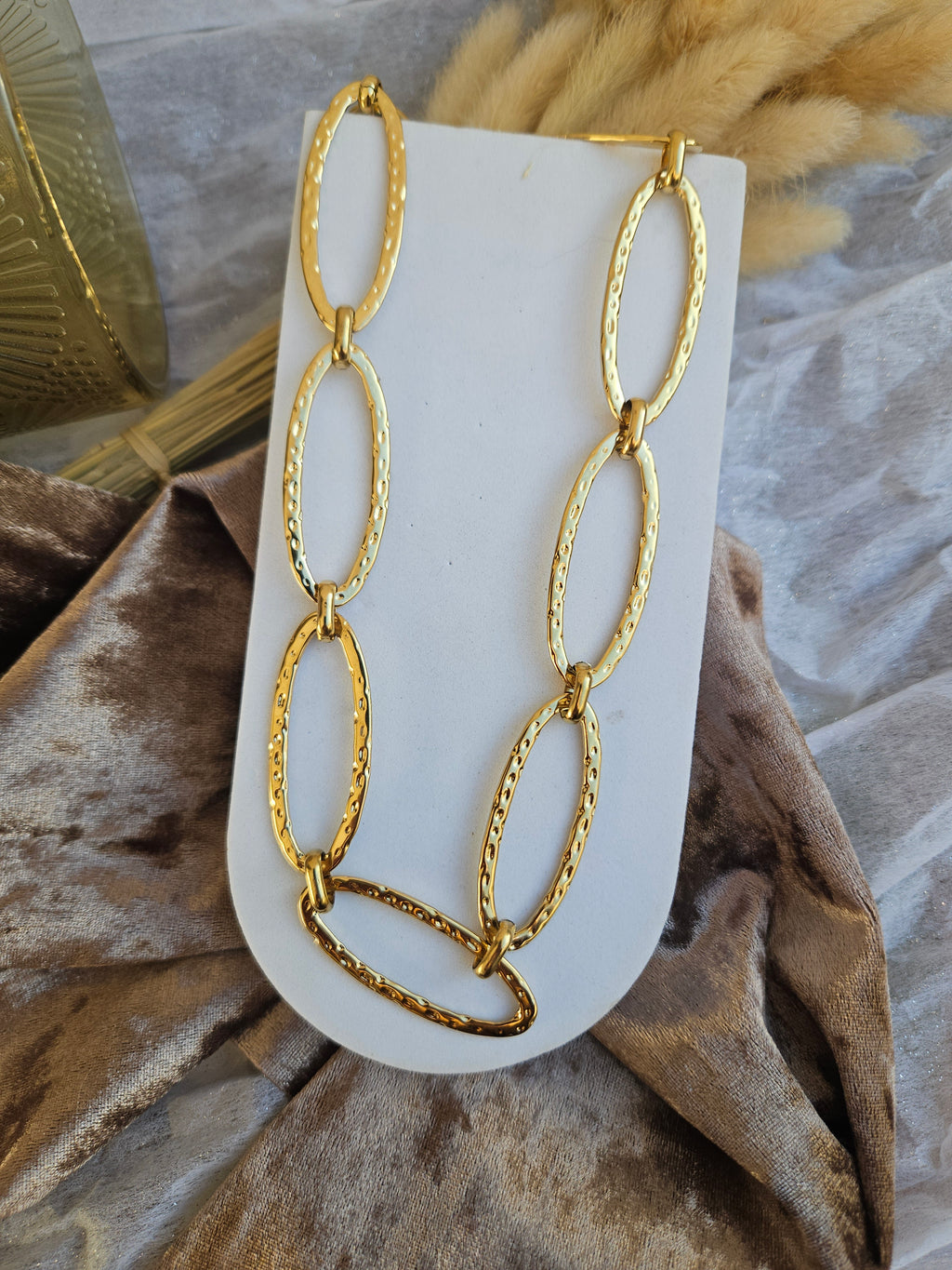 Collar Acero Eslabones