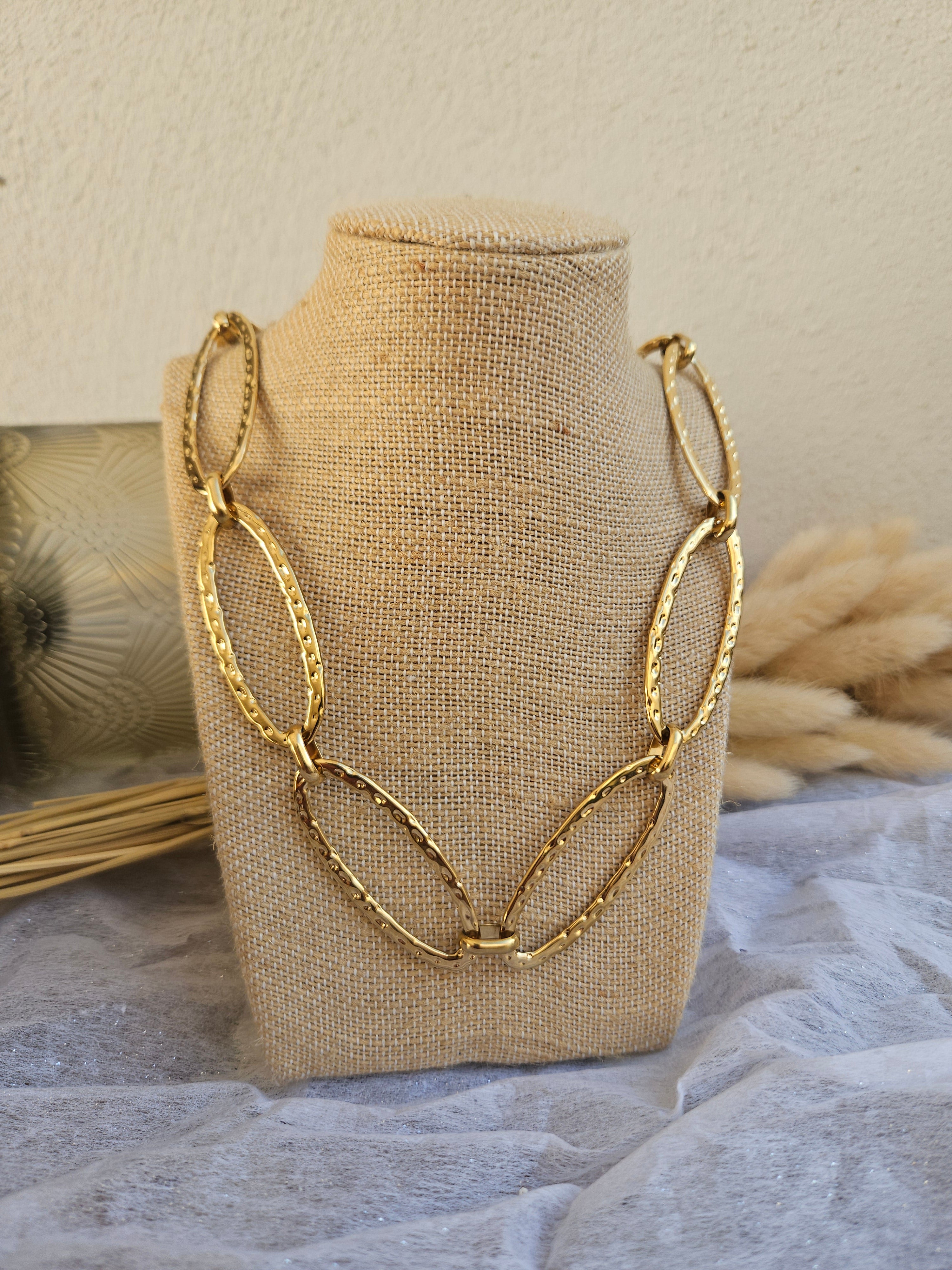 Collar Acero Eslabones