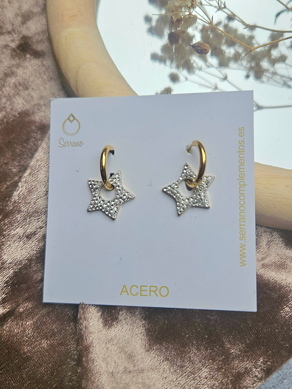 Pendientes de Acero Estrellitas