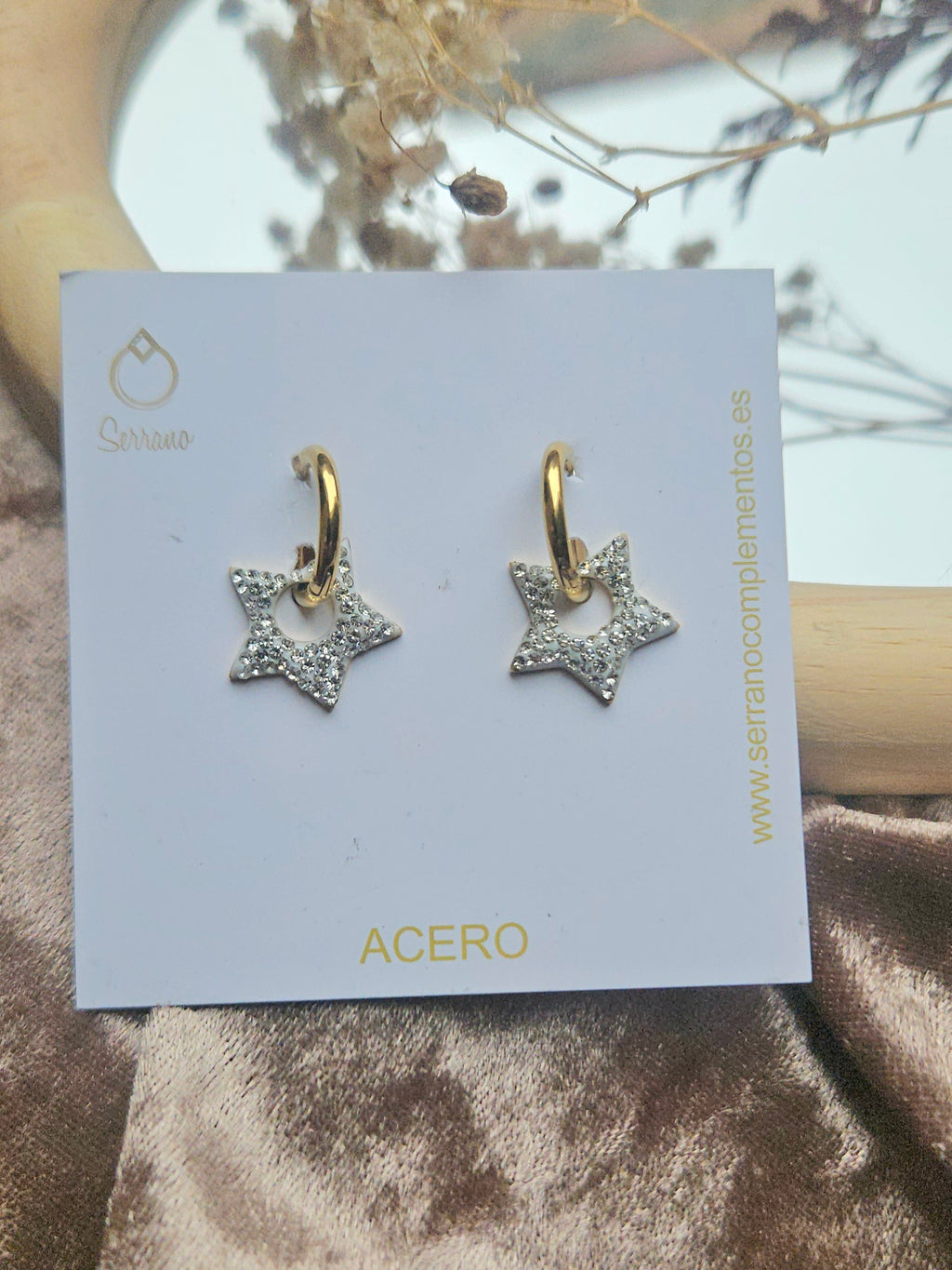 Pendientes de Acero Estrellitas