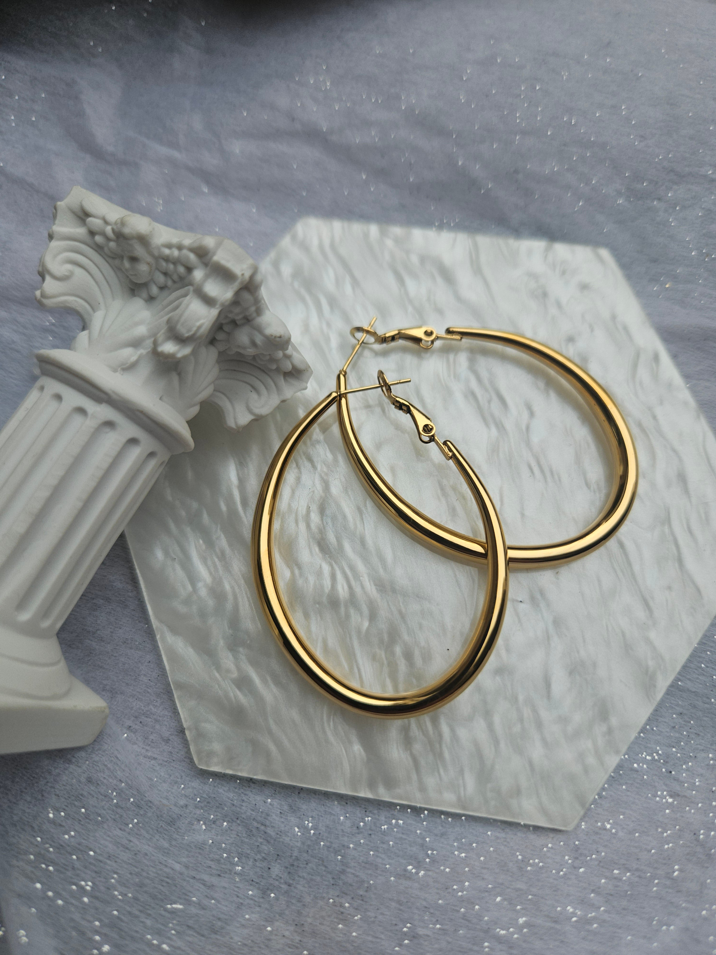 Pendientes de Acero Aros