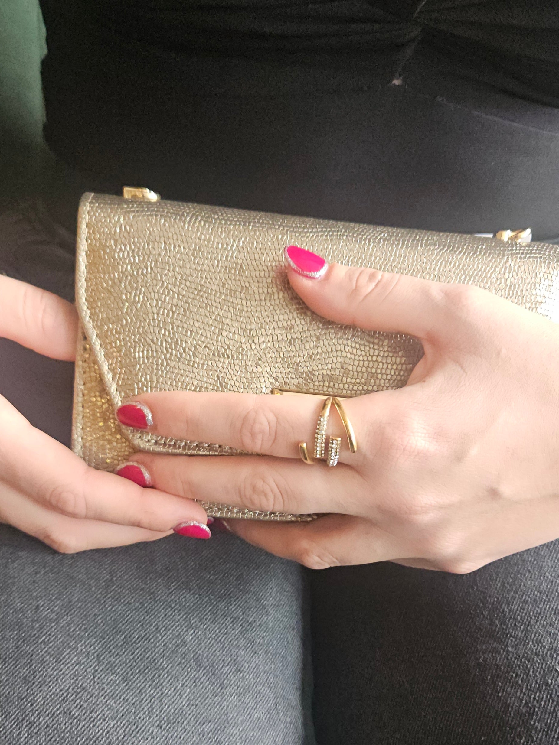 Anillo Acero Strass