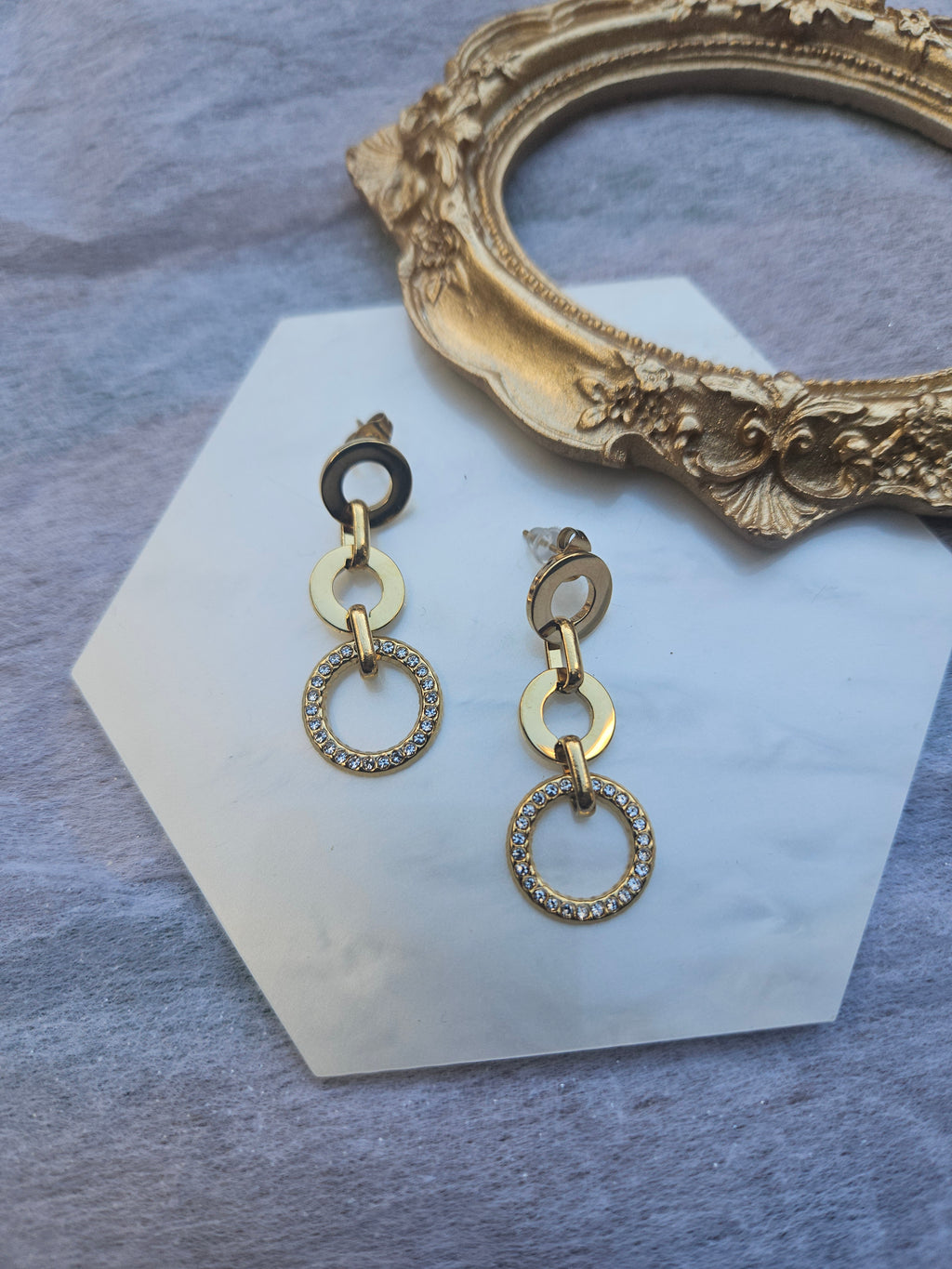 Pendientes de Acero triple Aro