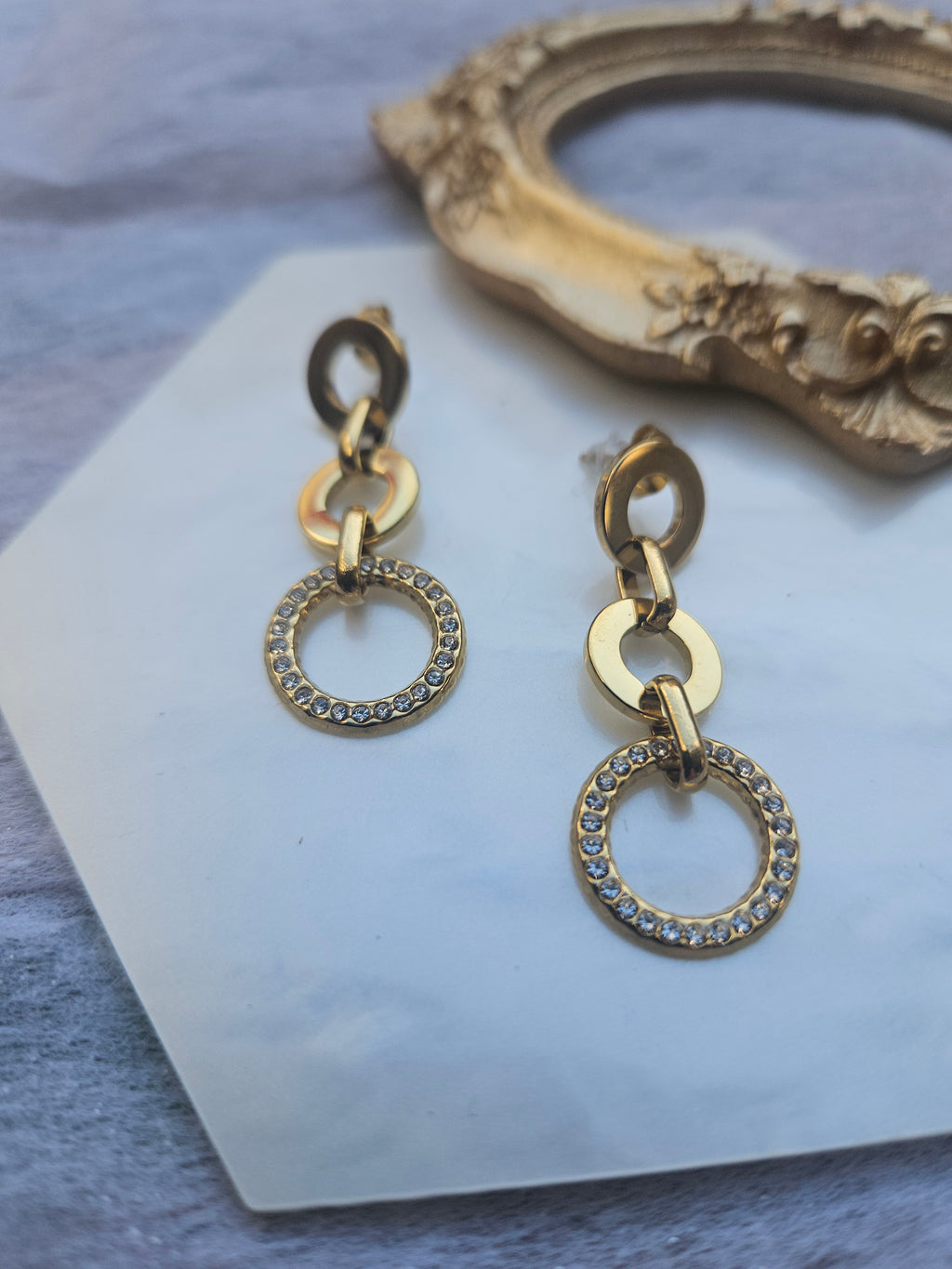 Pendientes de Acero triple Aro