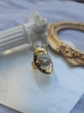 Anillo Acero Oval Piedra