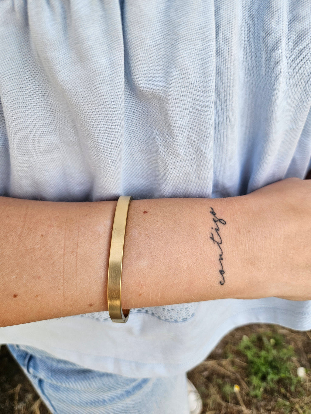 Pulsera Acero Cuadrada