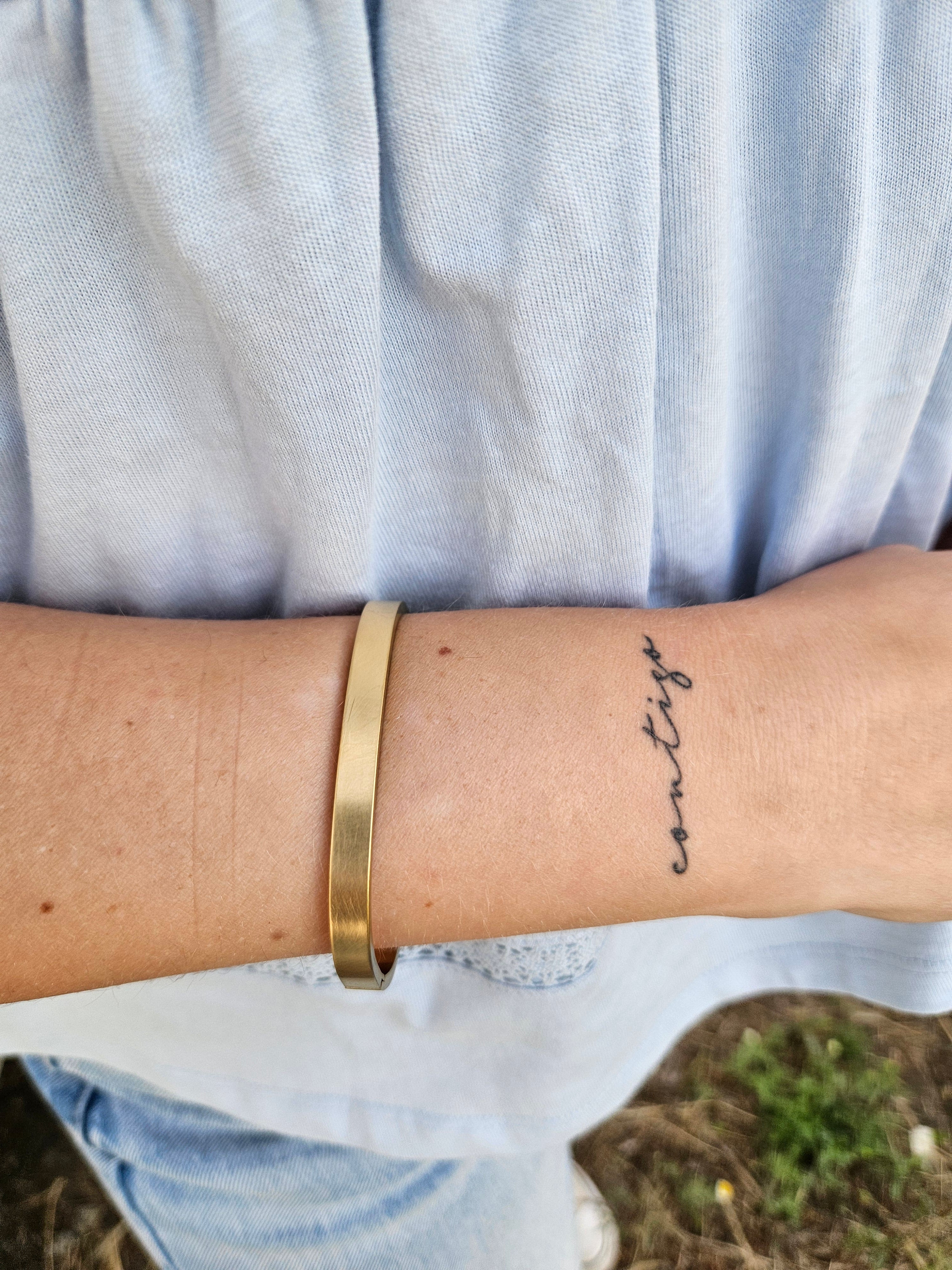 Pulsera Acero Cuadrada