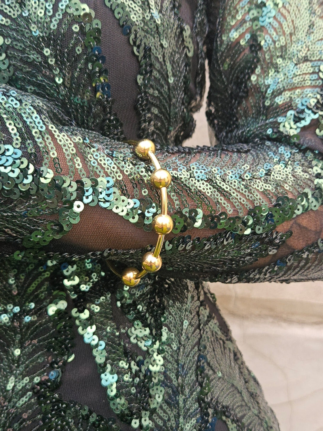 Brazalete Acero Bolitas