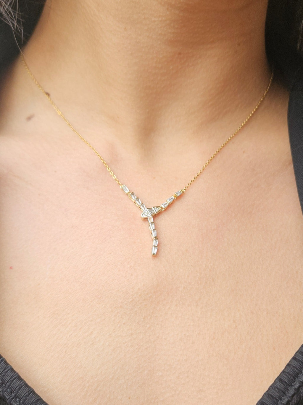 Collar Acero Gargantilla Cristal