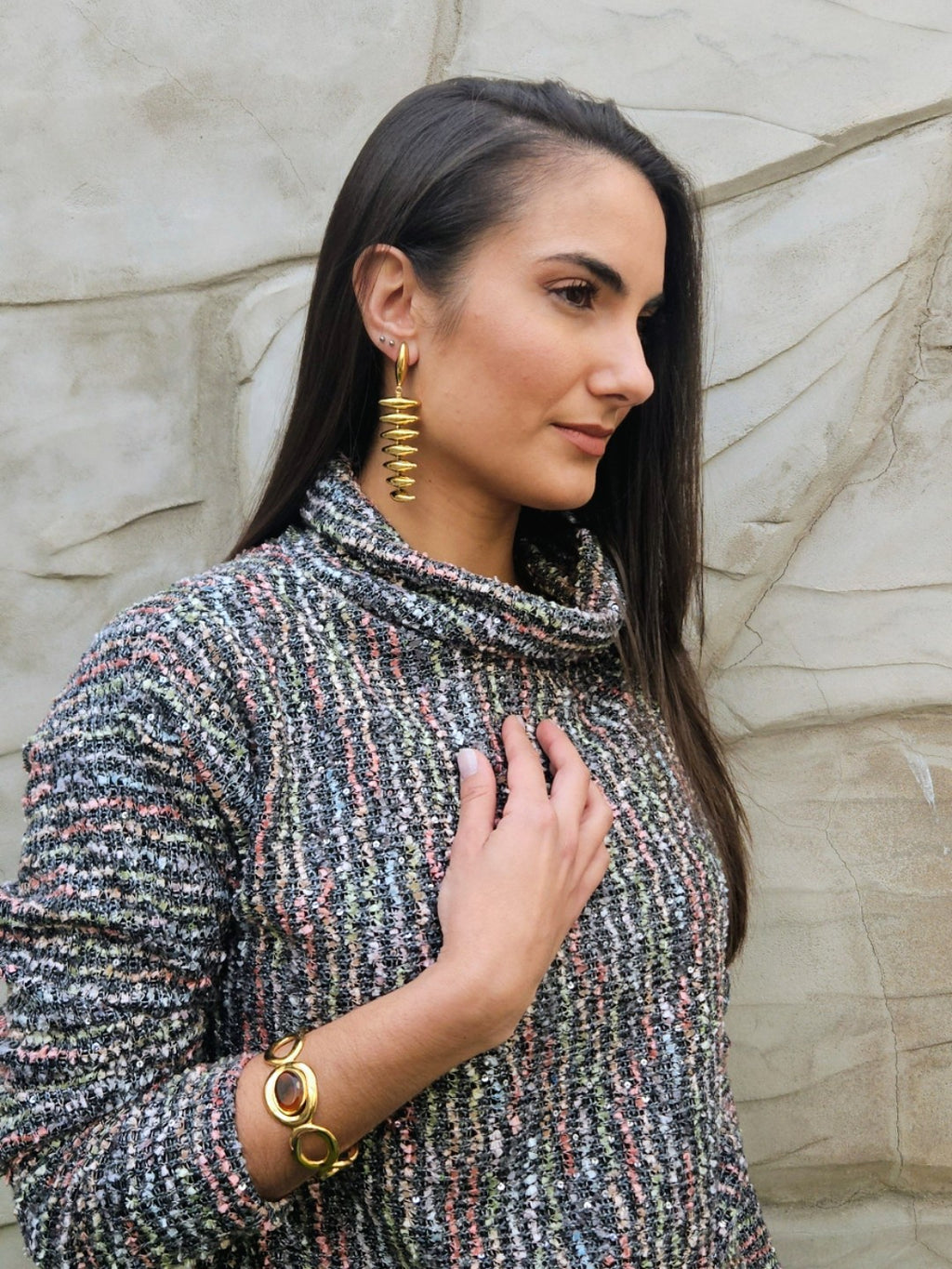 Pendientes de Acero Largo