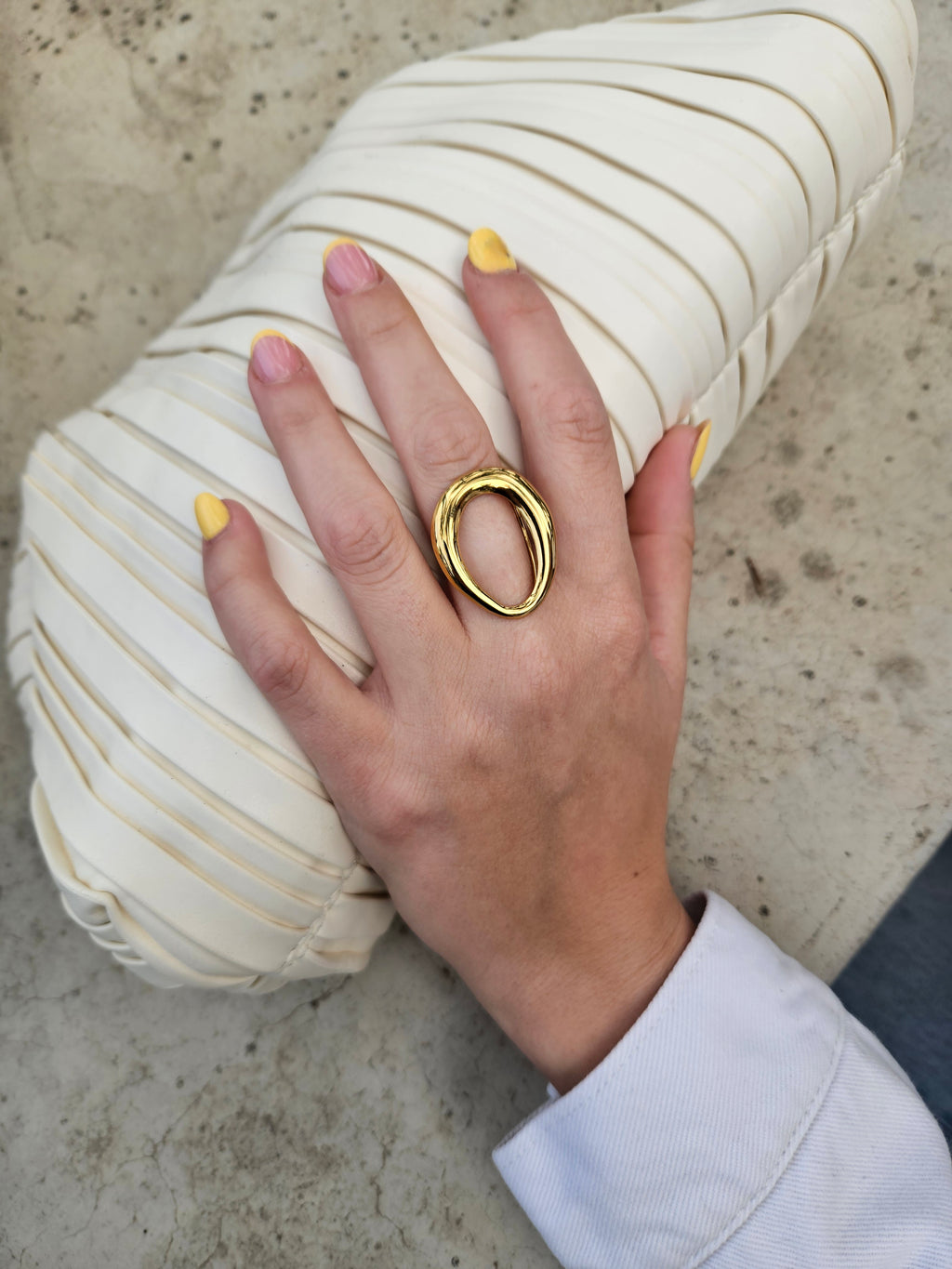 Anillo Acero Oval