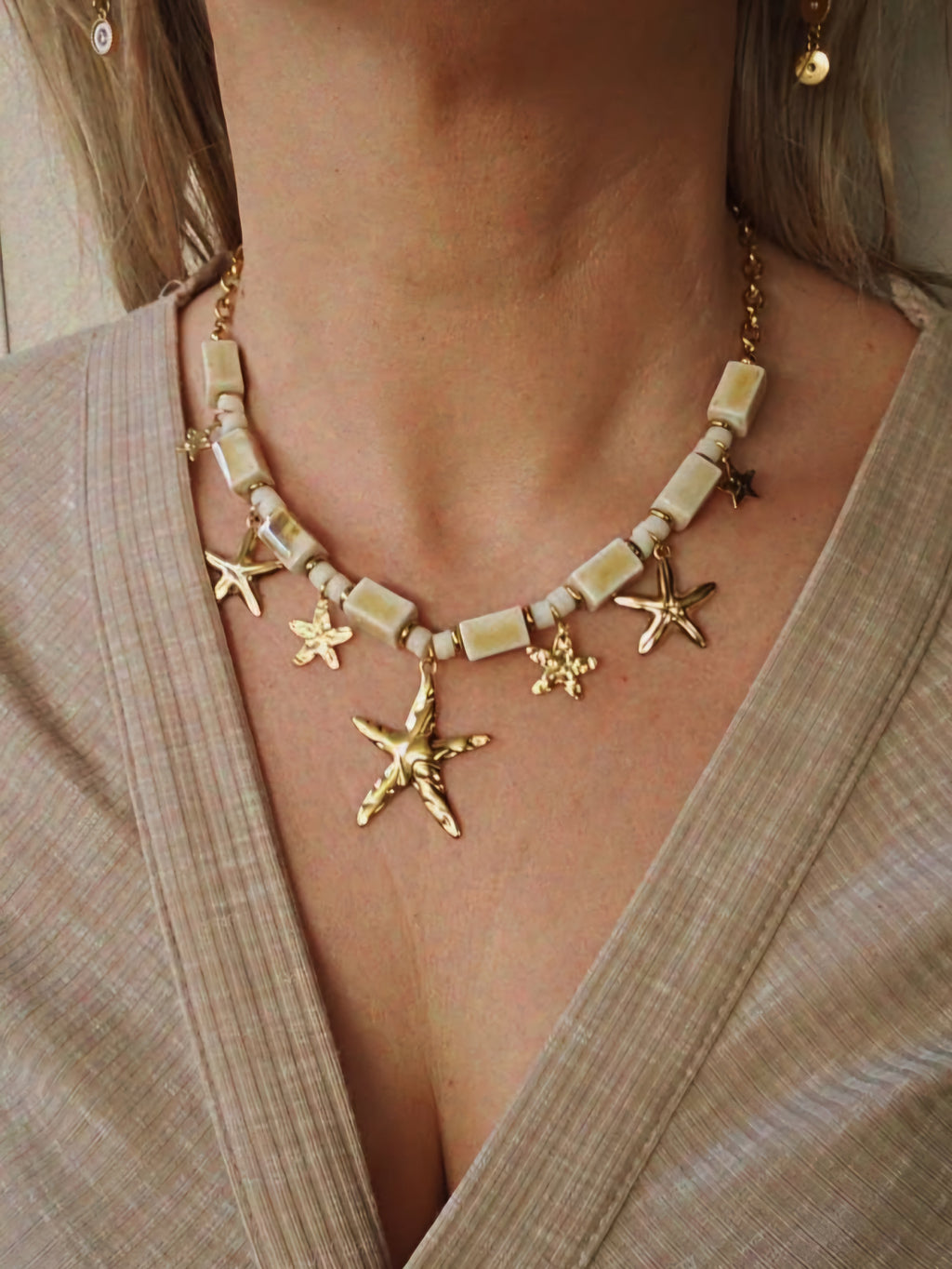 Collar Acero Estrellas de mar