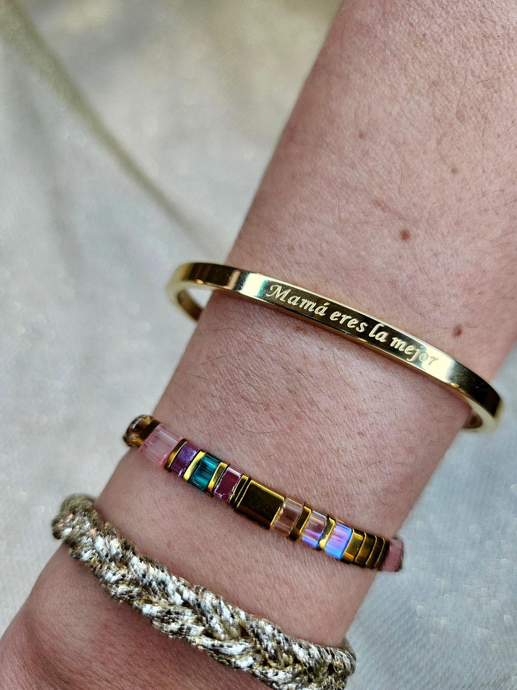 Pulsera Acero Mamá eres la mejor