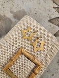 Pendientes Acero Estrellas doble cara
