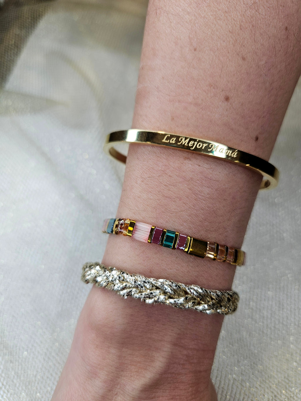 Pulsera Acero La mejor mamá