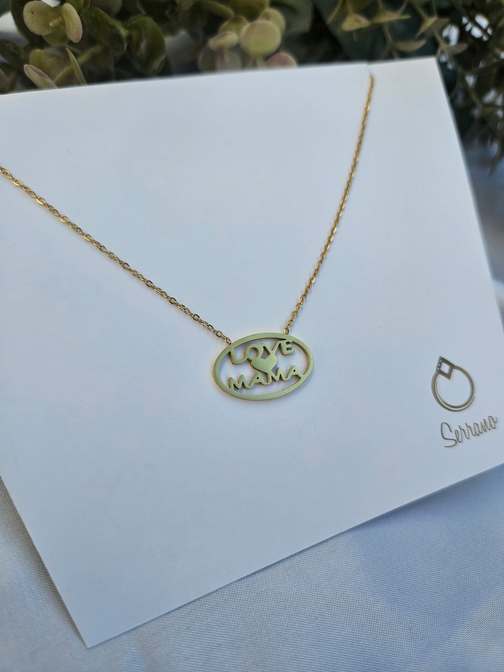 Collar Acero Love Mama