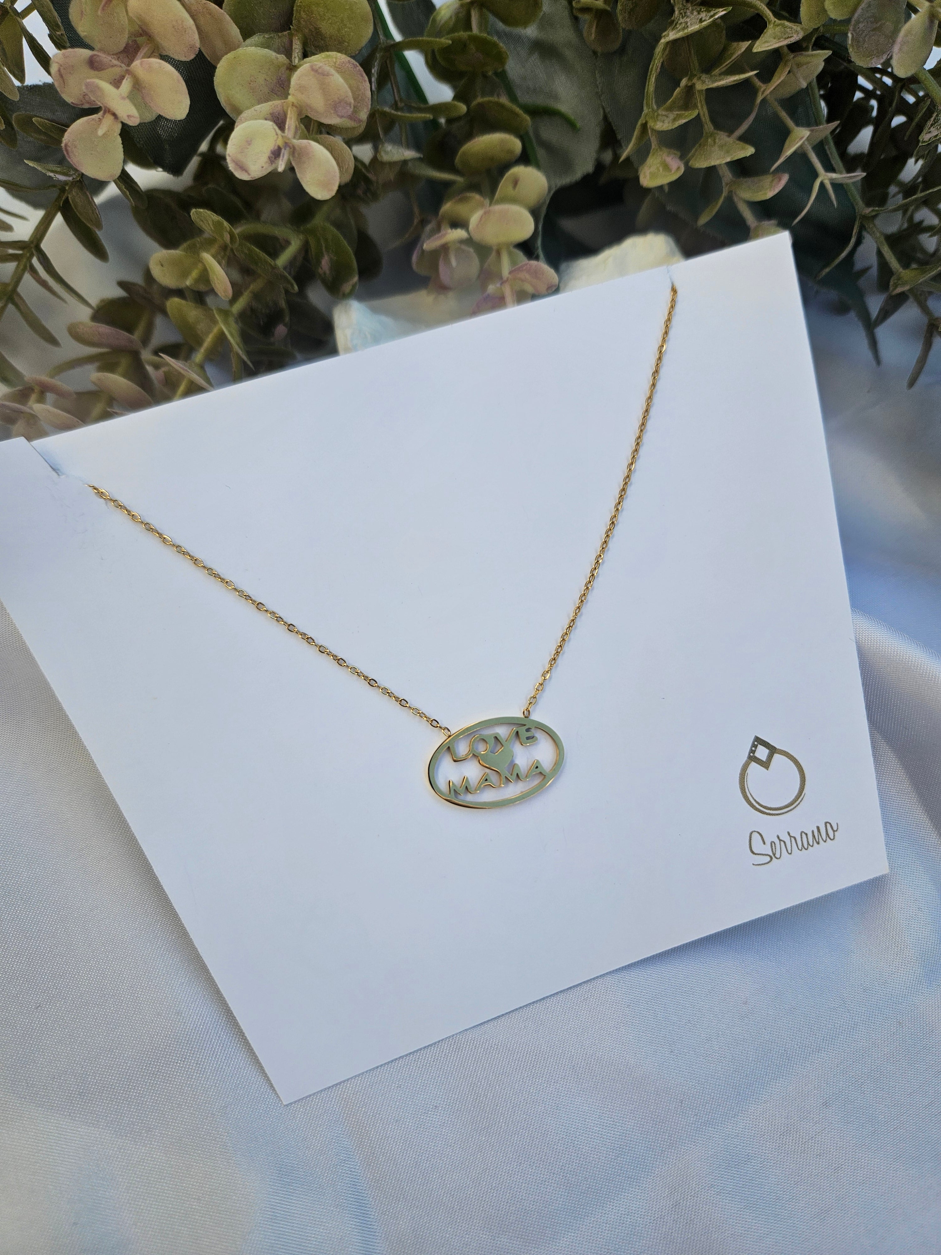 Collar Acero Love Mama