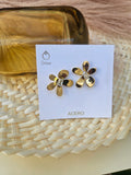 Pendientes de Acero Flor