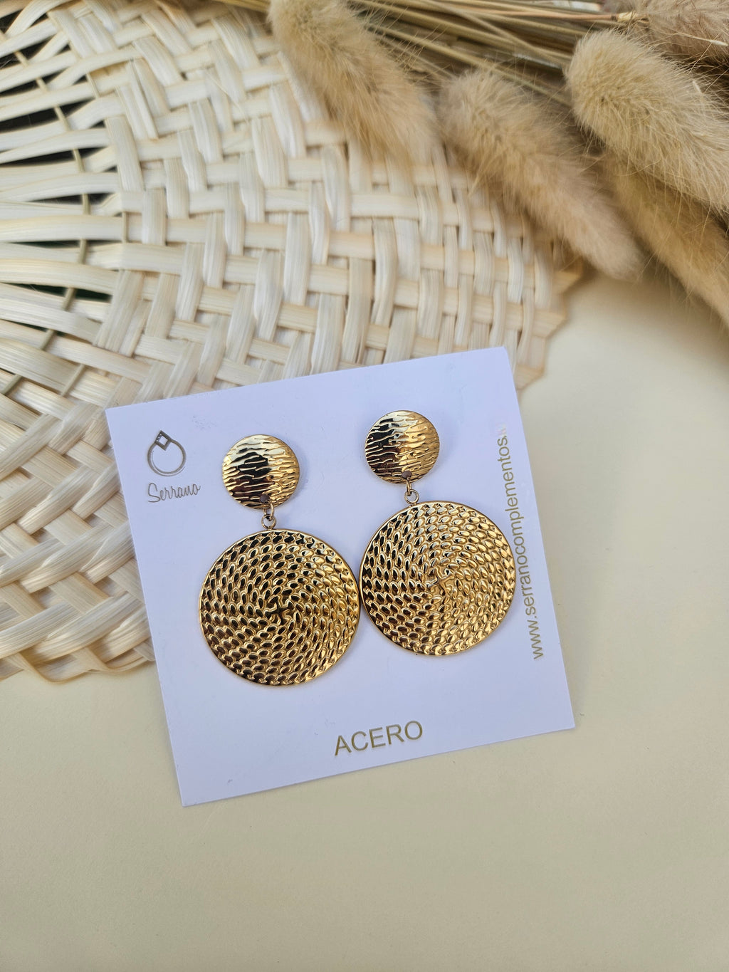 Pendientes de Acero Redondos