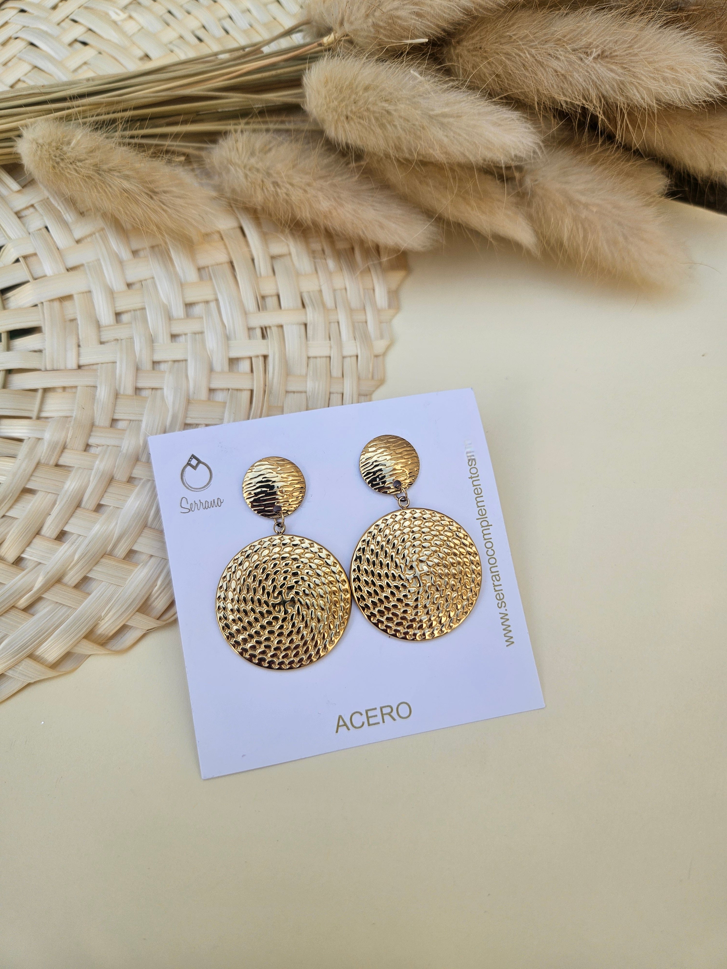 Pendientes de Acero Redondos