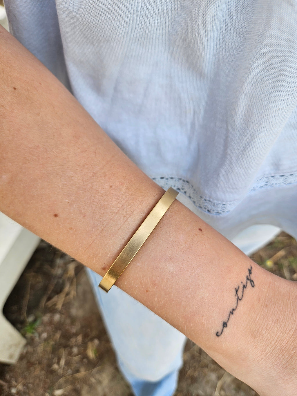 Pulsera Acero Cuadrada